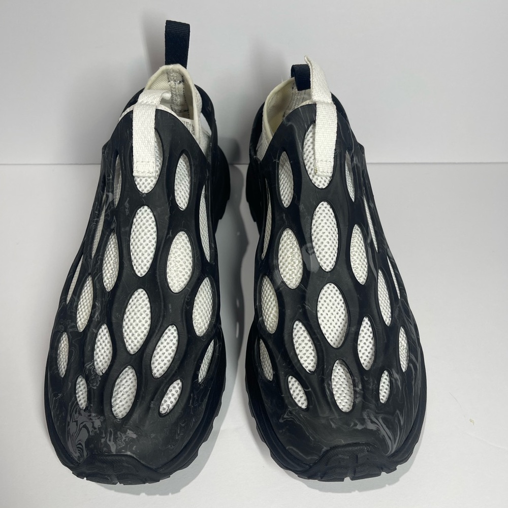 New! Men’s Size 11 Merrell Hydro Runner Black and White Slip-On Shoe